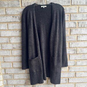 Madewell Long Sleeve Wool Blend Open Front Cardigan Sweater  Women's Size M.